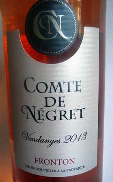 Comte de Négret Rosé 2013