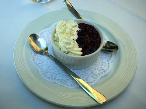 Panacotta aux fruits rouges