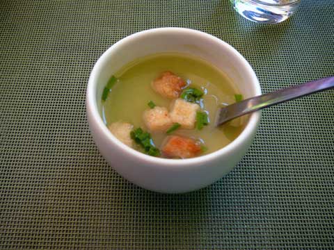 Crème de petits pois