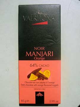 Chocolat Noir Manjari Orange Valhrona