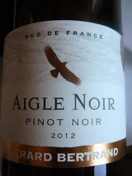 Aigle Noir Pinot Noir 2012, Gérard Bertrand
