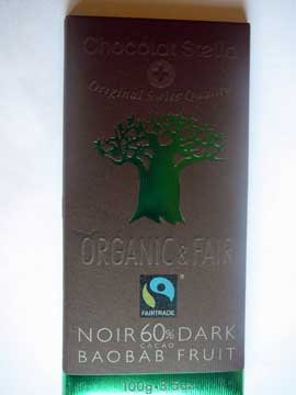 Chocolat Stella Noir 60% Au Fruit de Baobab