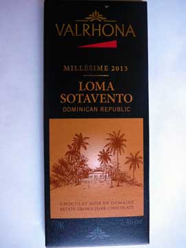 Chocolat Valrhona Loma Sotavento 2013