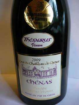 Chénas Thésaurus 2009, Château de Chenas