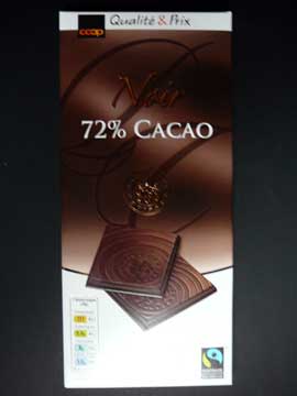 Chocolat Coop Noir 72% Cacao