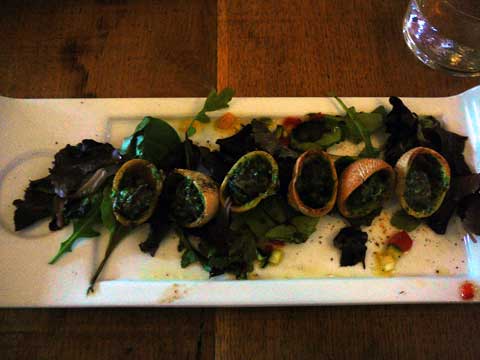 Croustilles d’escargots en persillade