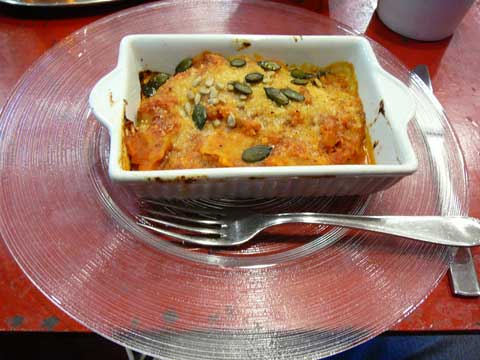 Cannellonis aux légumes et autofu fumé