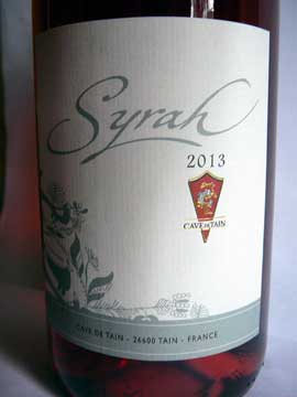 Syrah Rosé Cave de Tain 2013