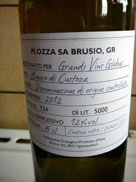 Bianco di Custoza Globus 2012