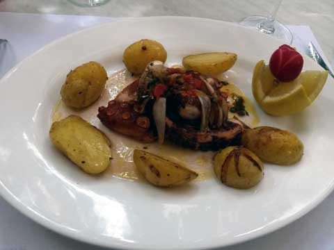 Poulpe au grill