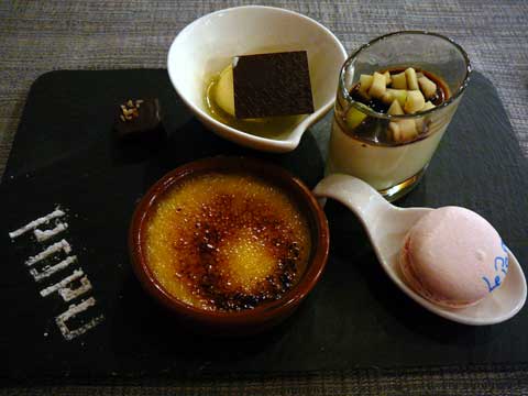 Café Restaurant Le Populaire, Vers-Chez-Les-Blanc, Lausanne : Trilogie de dessert maison