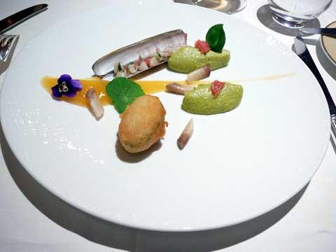 Le couteau : agrumes, avocat, tempura