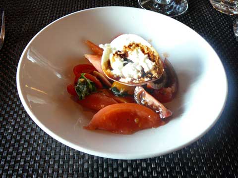 Restaurant Seven Easy, Ascona Insalata di pomodori con burratina
