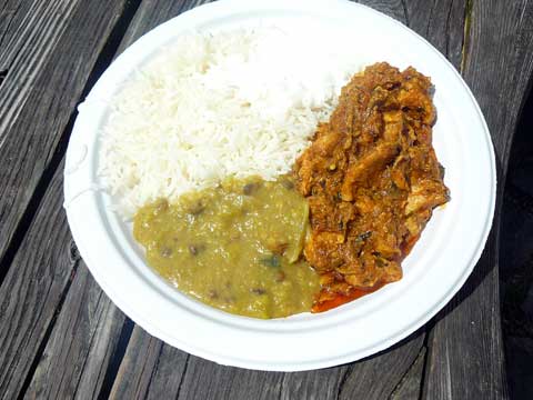 le poulet kashmiri du food truck Chez Bilia