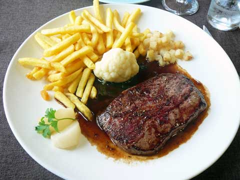 Steak chasseur