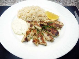 Filets de perche, riz