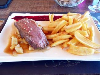Contre-filet rôti, frites