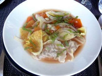 Ravioles de bœuf aux champignons, légumes du moment et émulsion au parmesan