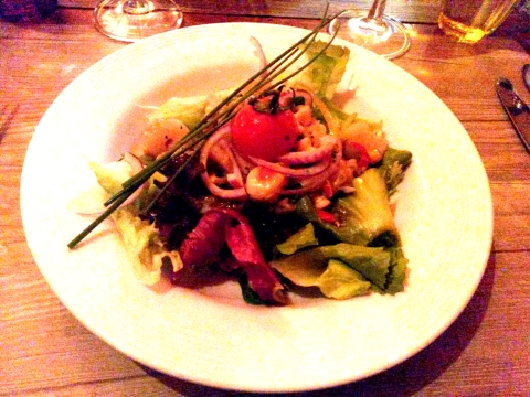 Salade de poulpe et de crevettes