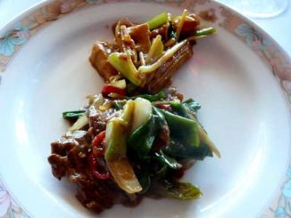 Emincé de boeuf Sichuan