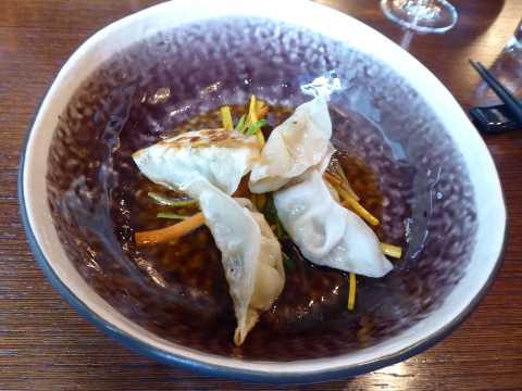 Gyoza, sauce aux truffes