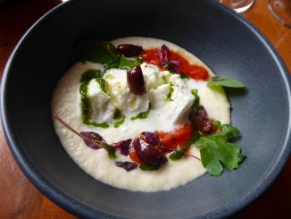 Crémeux de chou-fleur, mozzarella di buffala