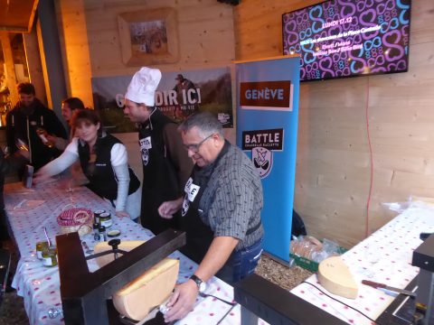 Chasselas et fromage à raclette de Genève