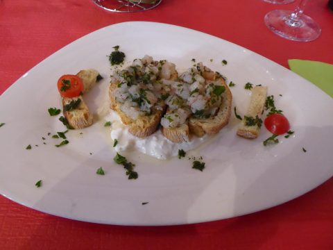 Restaurant Casa Nostra, Martigny : Tartare de crevettes