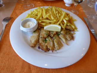Filets de perche, frites