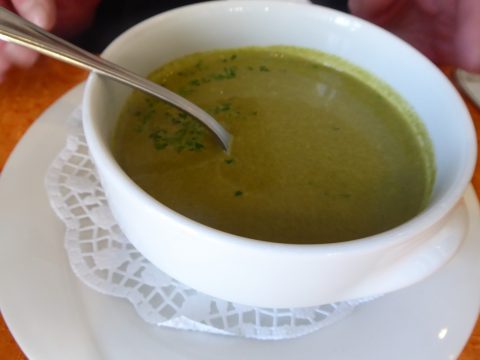 Soupe aux épinards