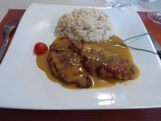Saltimbocca à la romaine, risotto au parmesan