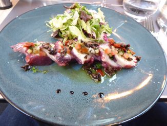 Carpaccio de poulpe à la Méditerranéenne