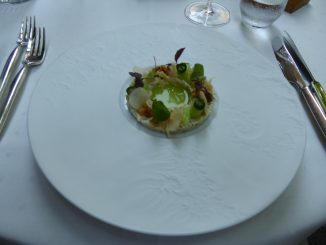 Tartare de truite, pomme, concombre