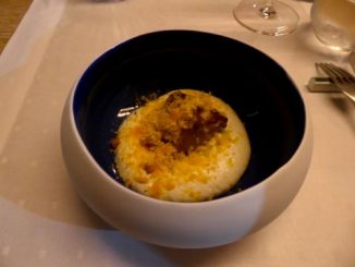 Agneau d’Appenzell, mousse de vacherin fribourgeois, jaune d’oeuf rappé
