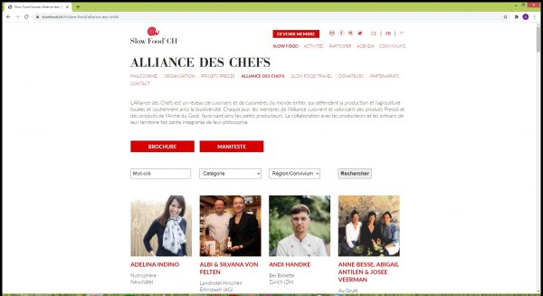 Alliance des Chefs Slow Food