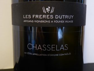 Chasselas Expression de Terroir 2019, Les Frères Dutruy