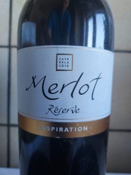 Merlot Inspiration Réserve 2017, Cave de La Côte