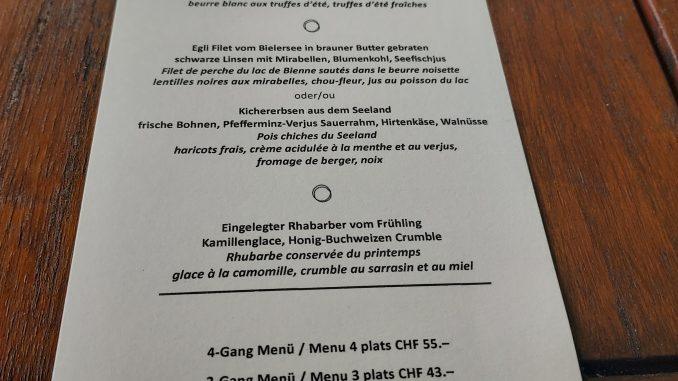 Restaurant Ecluse, Bienne / Biel