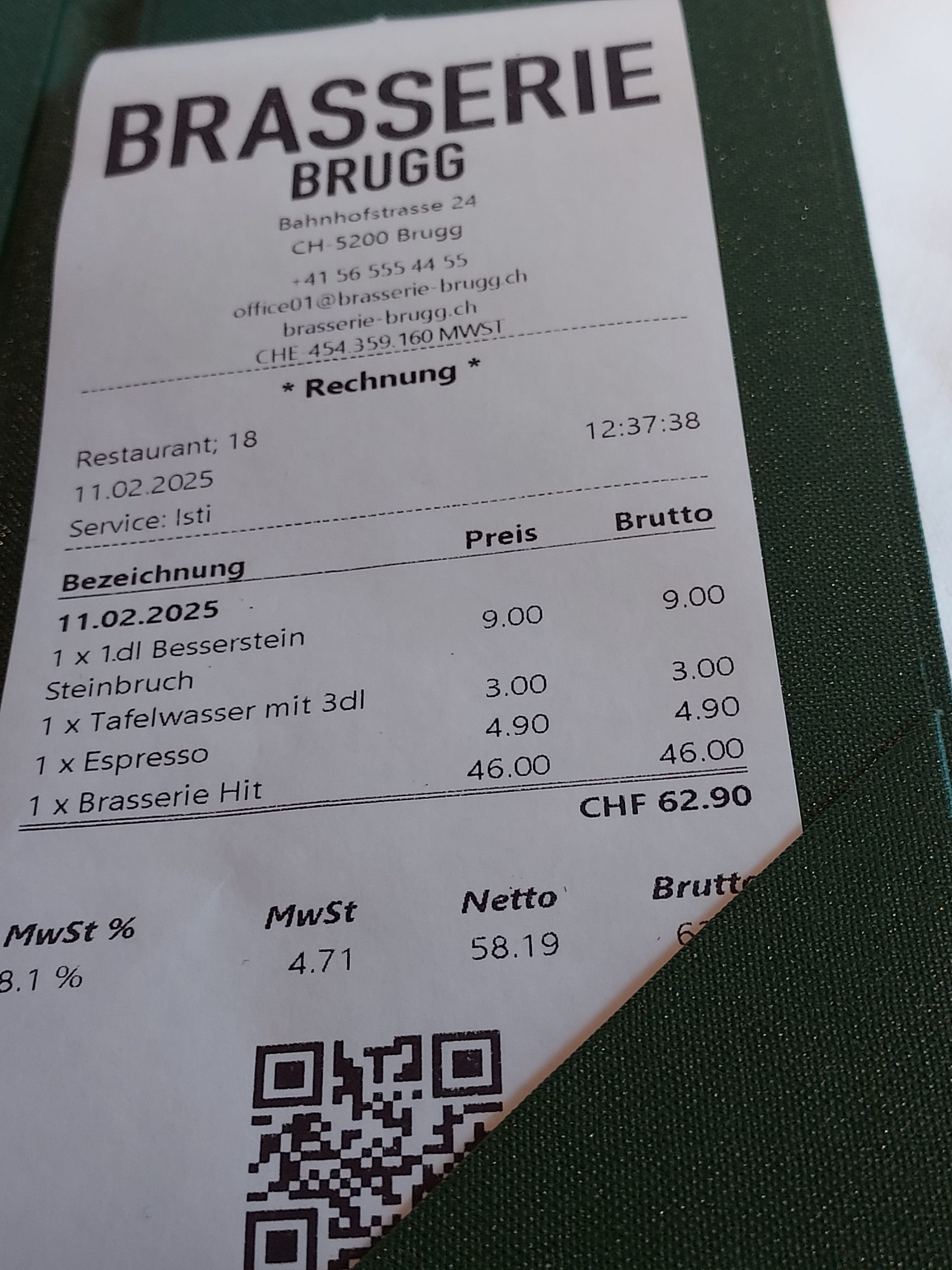 Restaurant Brasserie, Brugg