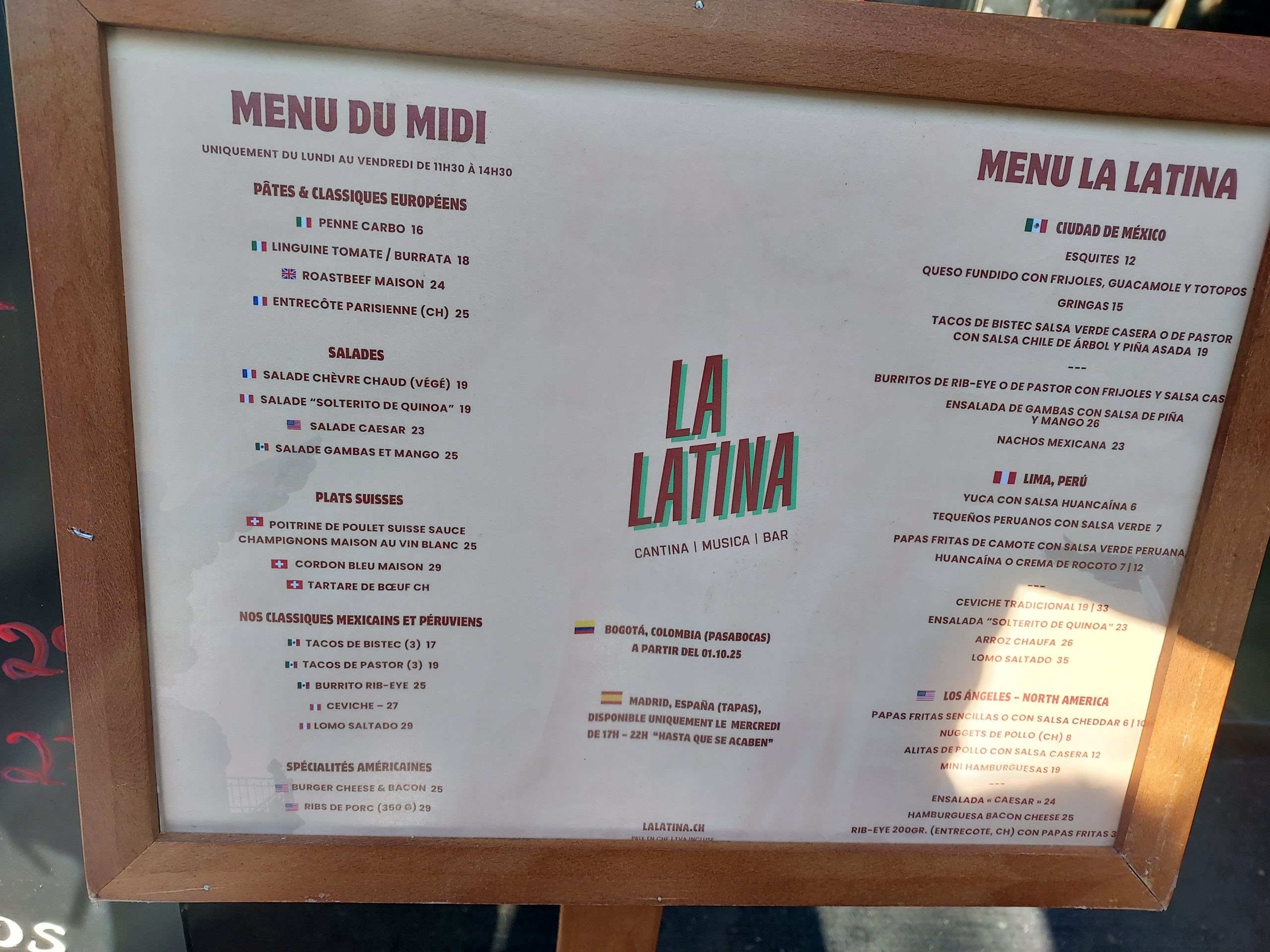 Restaurant La Latina, Lausanne